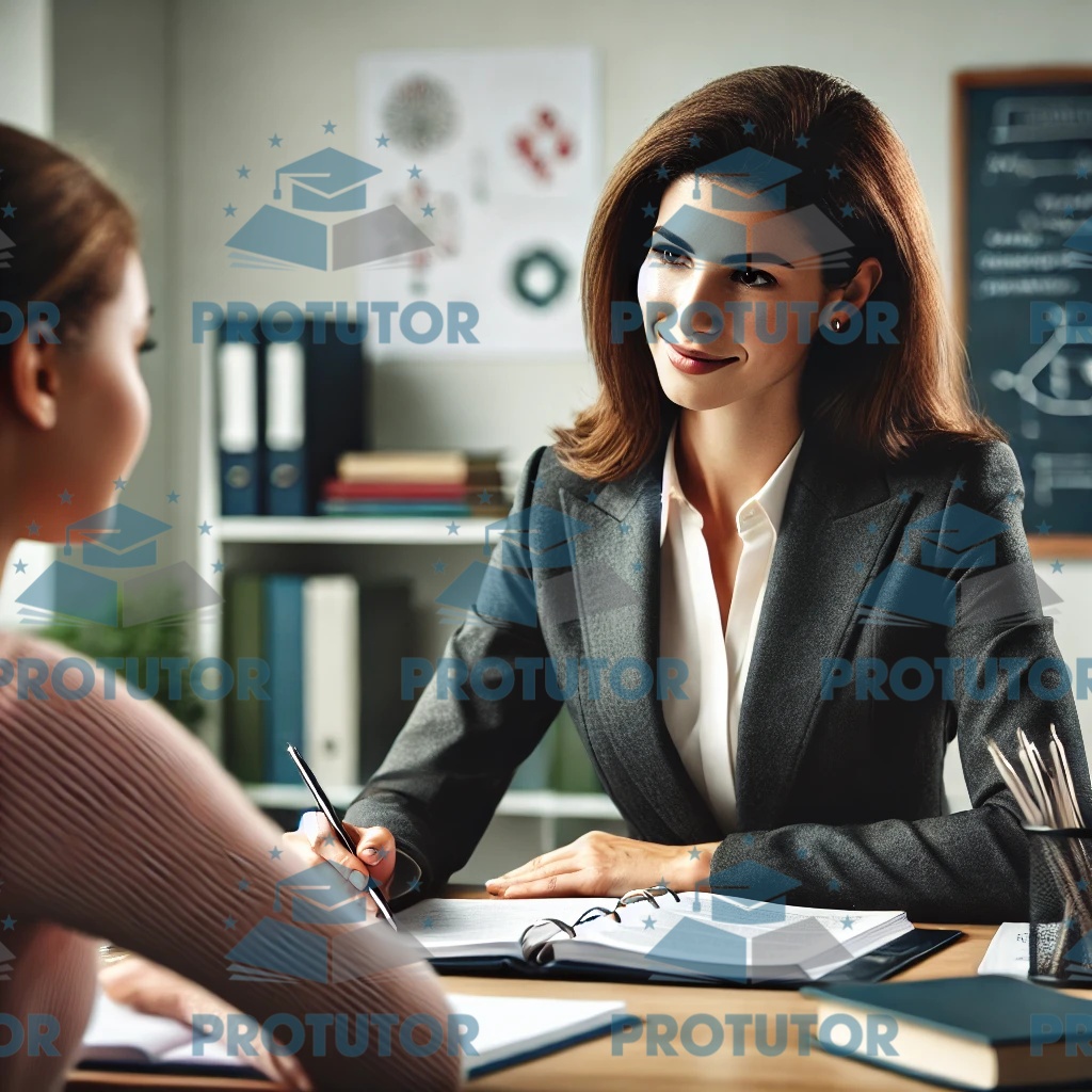 One-on-one IGCSE tutoring session with a professional female tutor guiding a student in a well-organized study space, focusing on personalized learning.