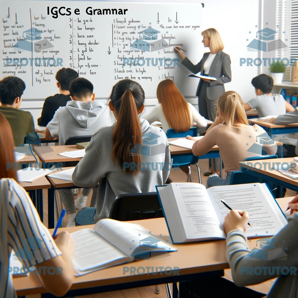 IGCSE Grammar study in a classroom setting for IGCSE.