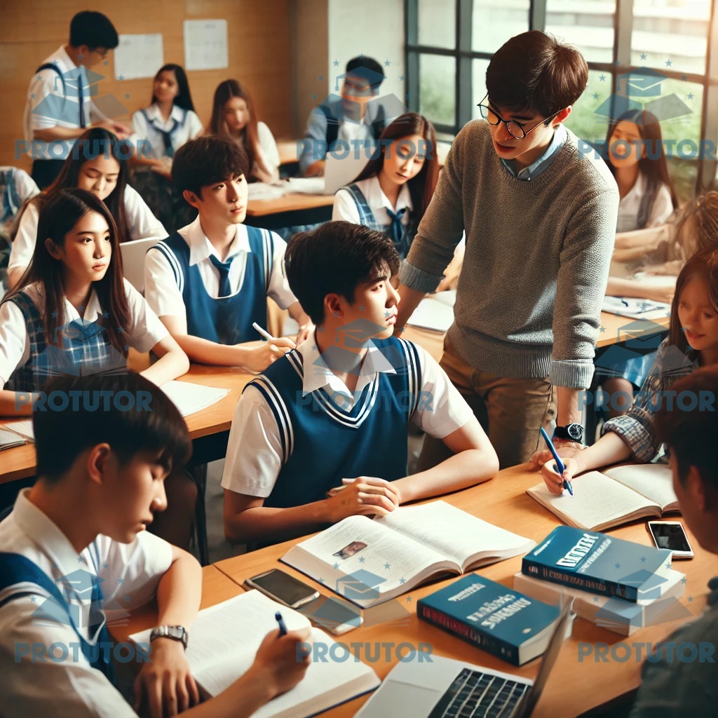 "IB DP students preparing for university with the help of tutors"