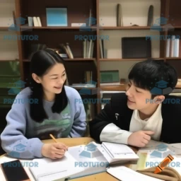Tutor explaining key exam concepts to a focused student one-on-one.