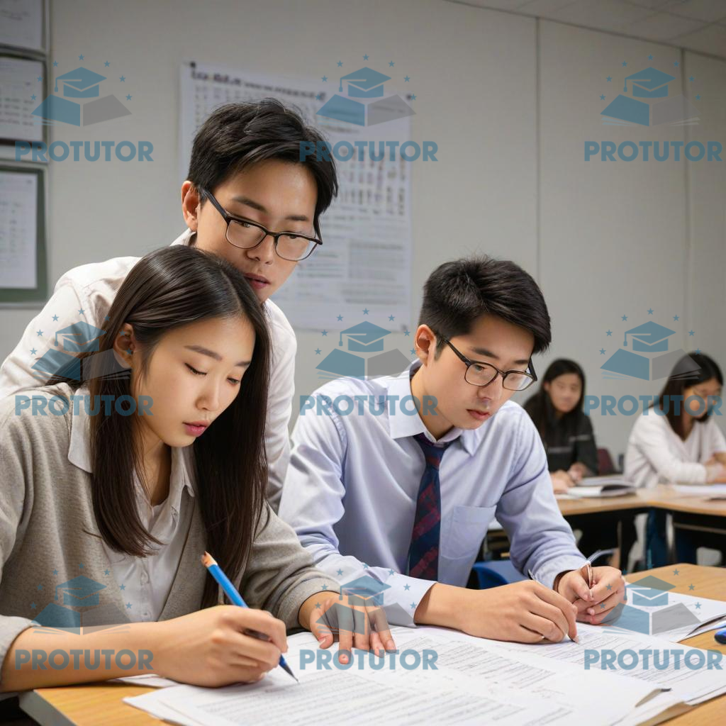 IGCSE Student reviewing corrected answers with My Protutor Educentre tutors