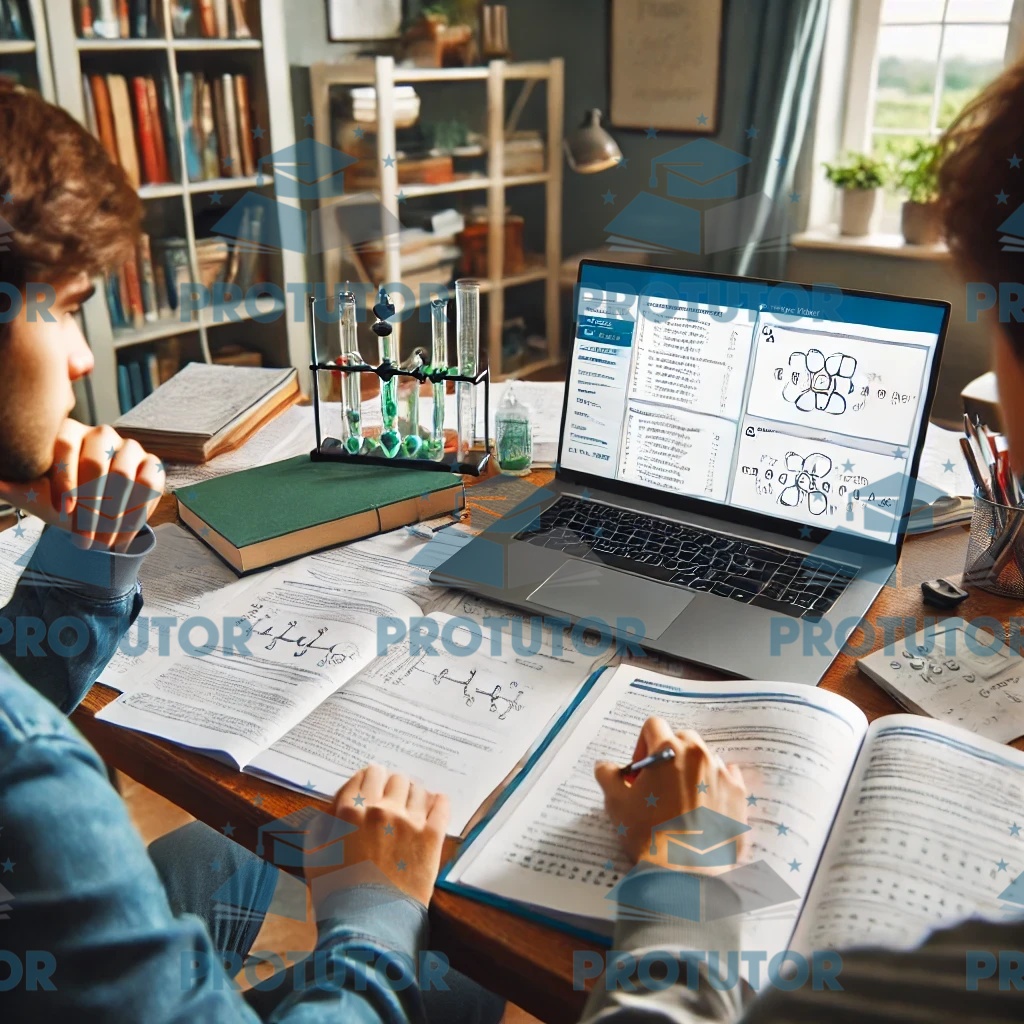 A tutor explaining molecular structures and chemical equations in an online A-Level Chemistry session.