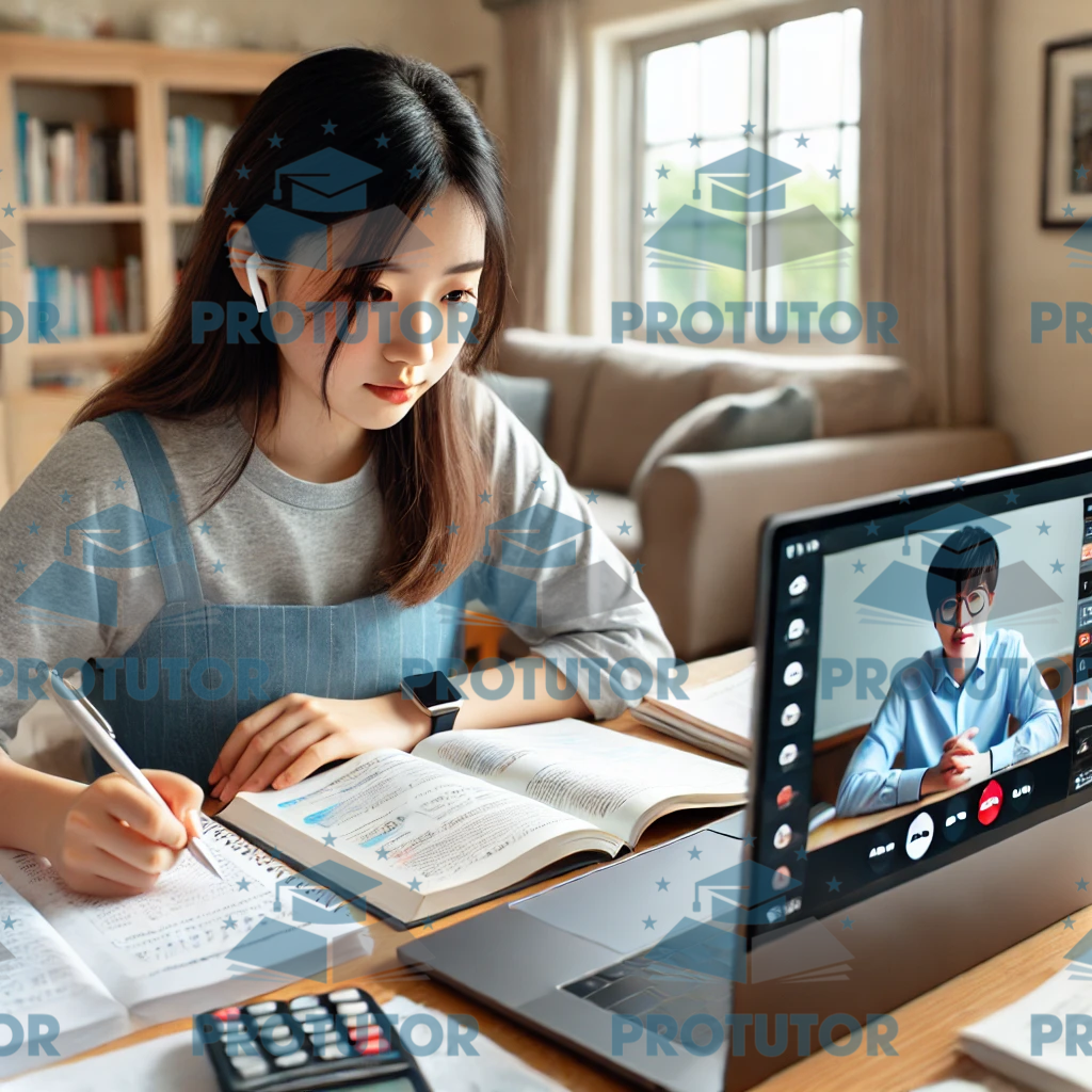 学生通过线上视频辅导课准备IGCSE和GCSE考试，与导师一起学习讨论。