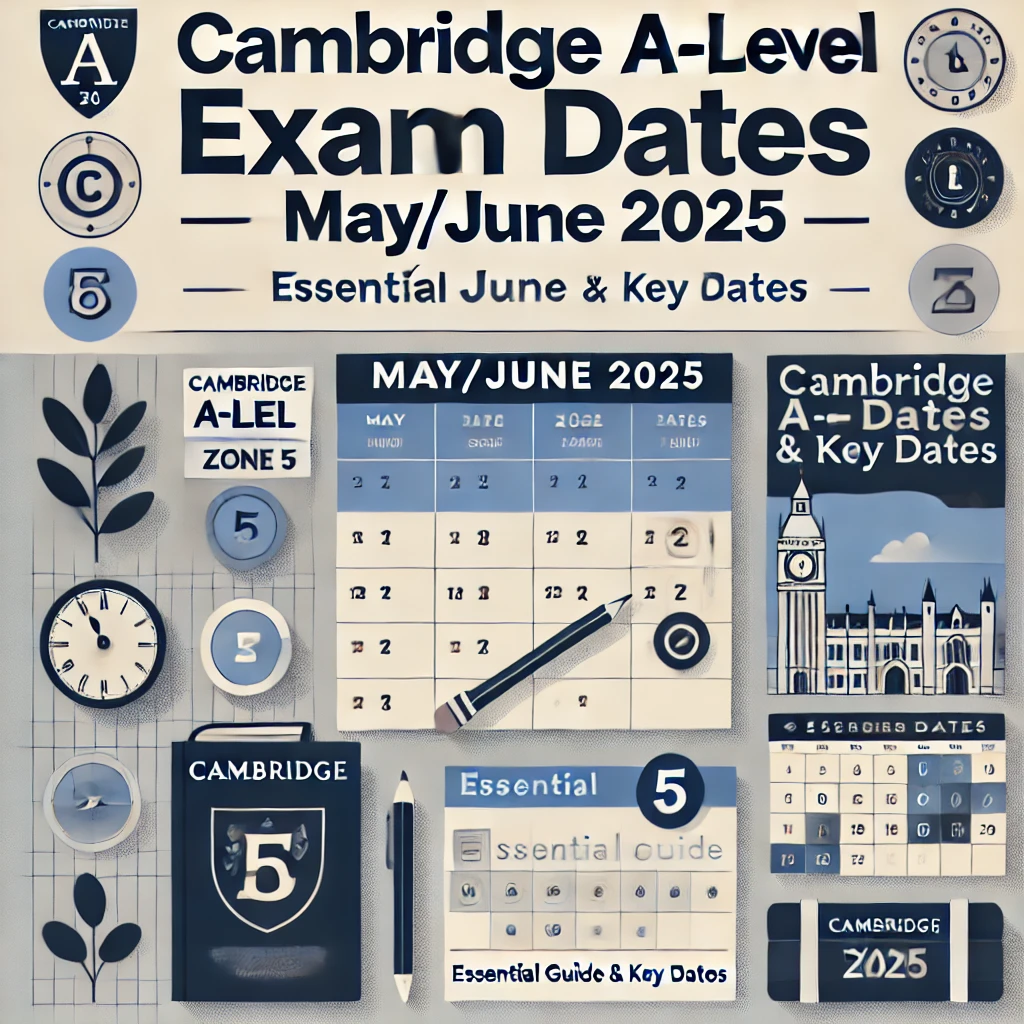 Cambridge A-Level Exam Dates May June 2025 Zone 5