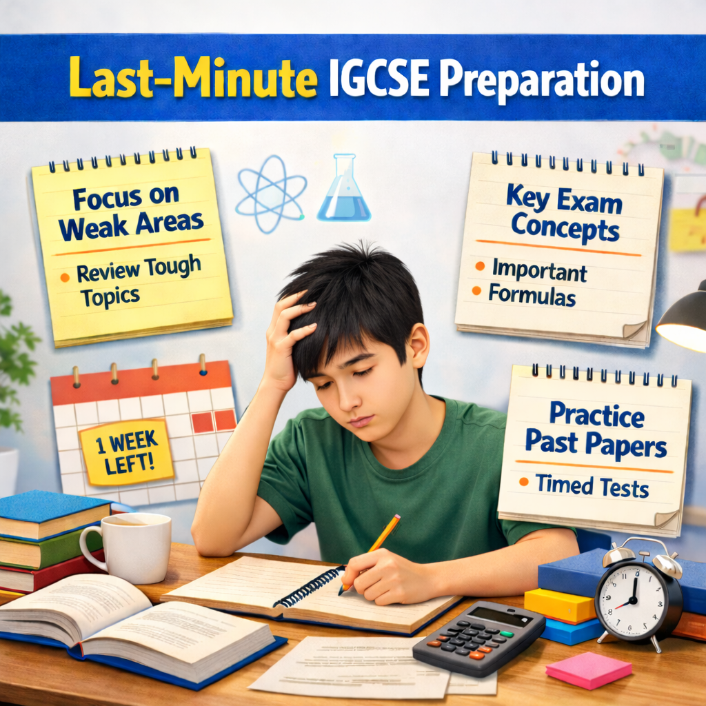 Students who sprint for last minute IGCSE preparation