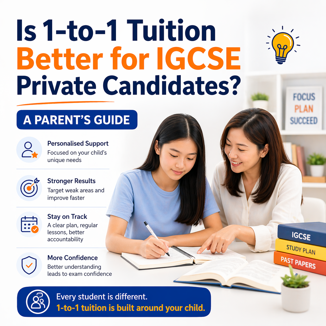 IGCSE private candidate 1-to-1 tuition
